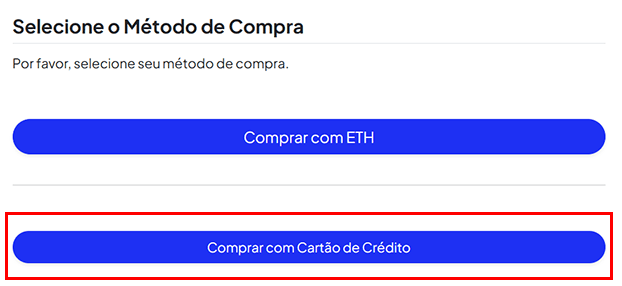 Selecione seu método de compra preferido