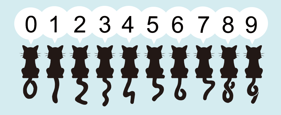 猫のシルエット